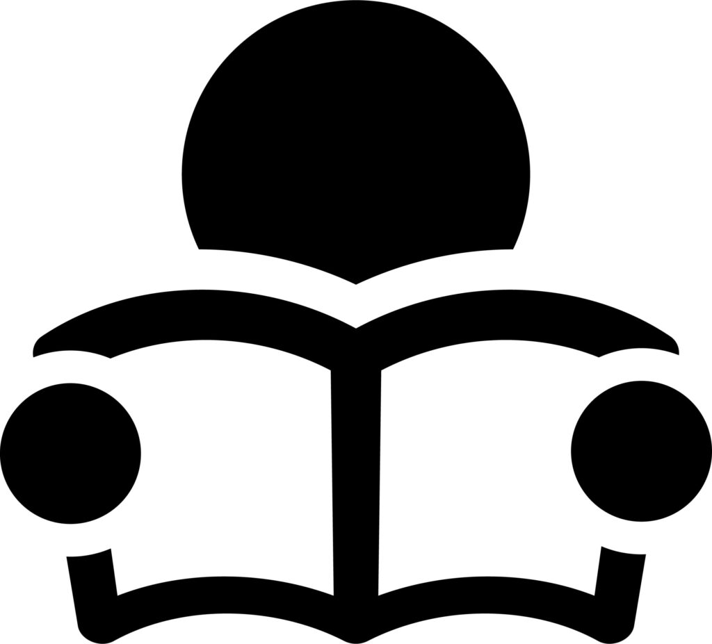 読書をする人のピクトグラム
